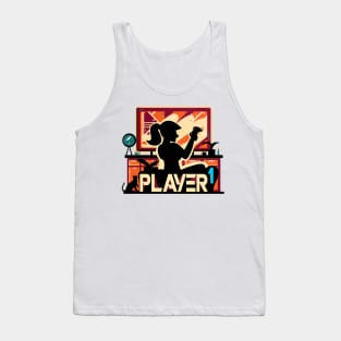 Player One Girlfriend Couple Matching Video Game Tank Top